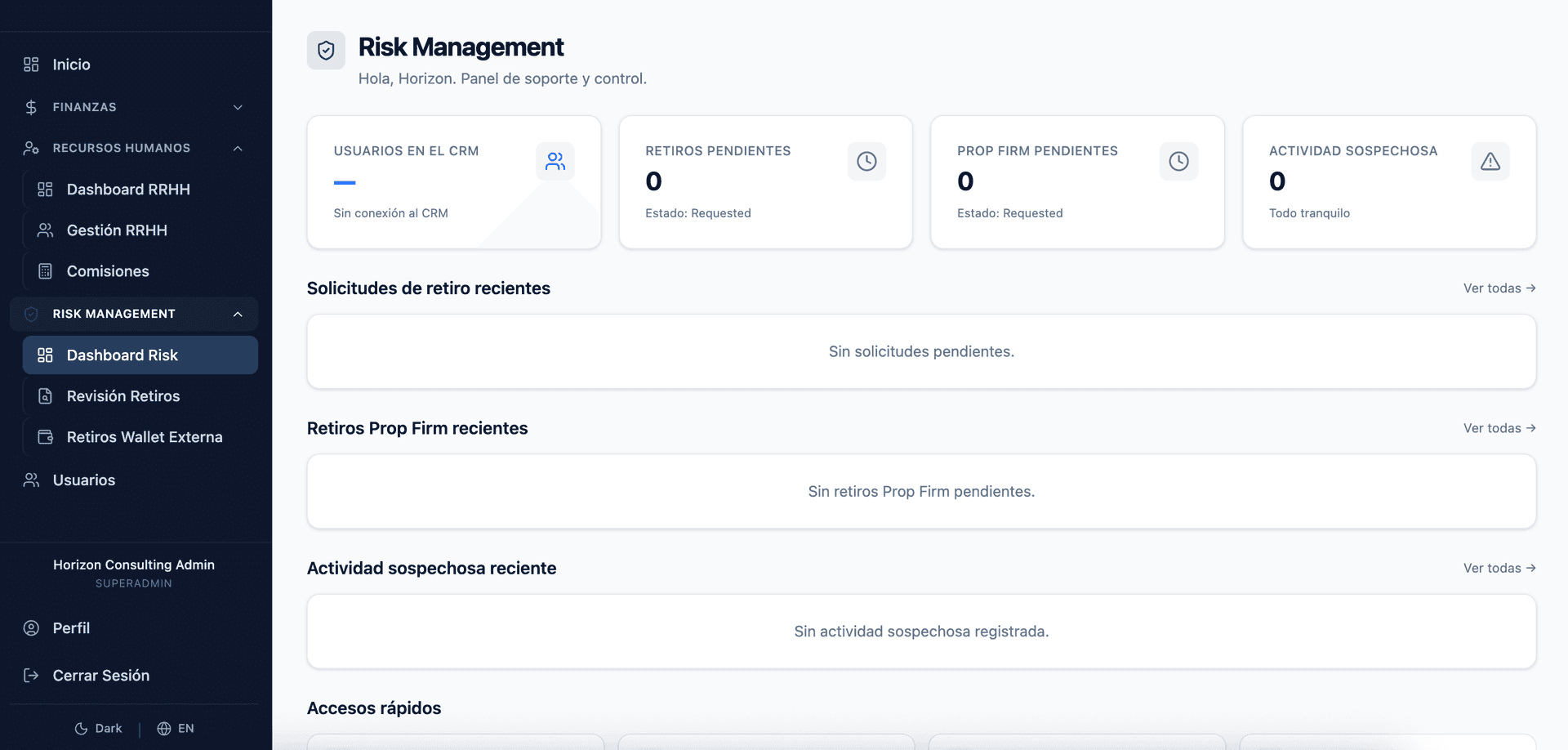 Smart Dashboard screenshot 2
